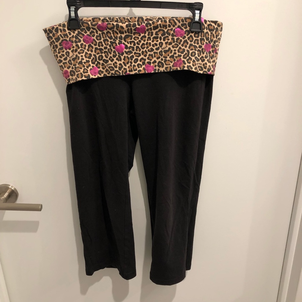 PINK by Victoria Secret Leopard Capris Sweatpants